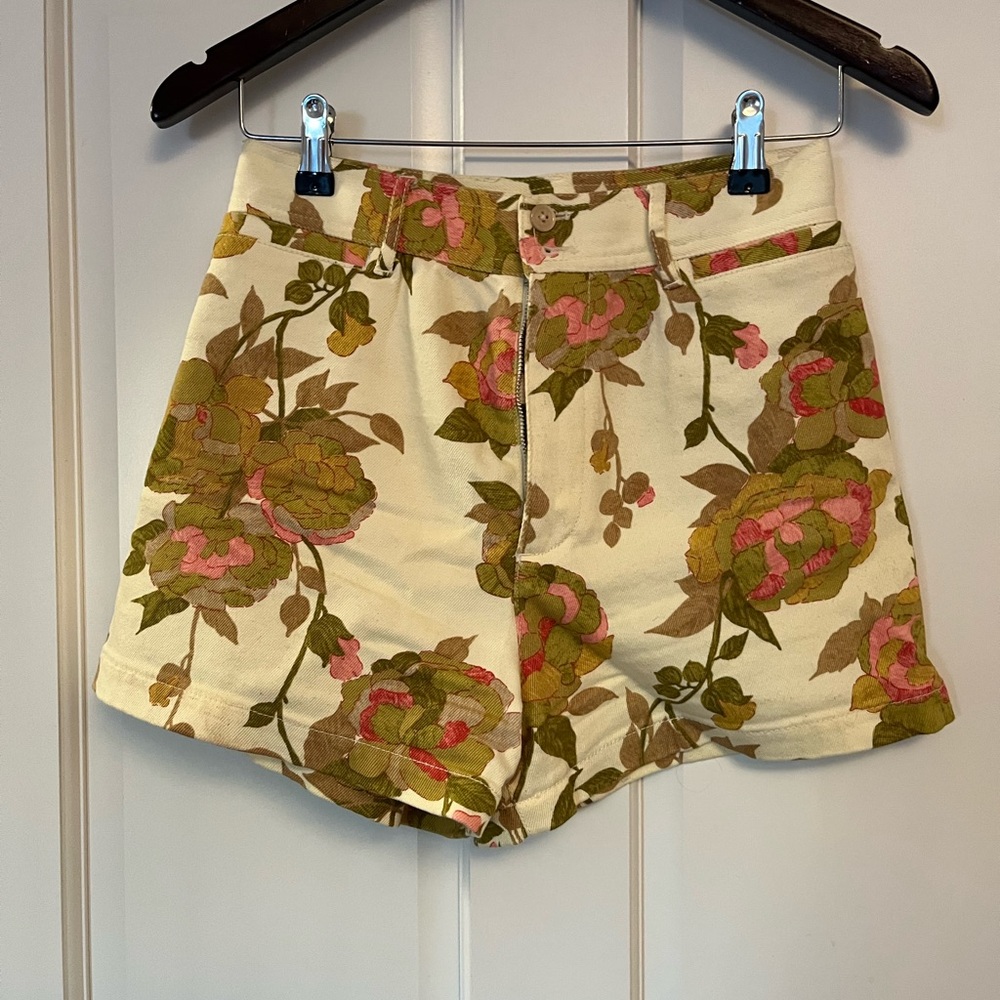 Rebecca Taylor Floral High Waisted Short